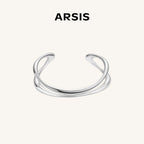 Crafted Double-Layer Cuff Bracelet