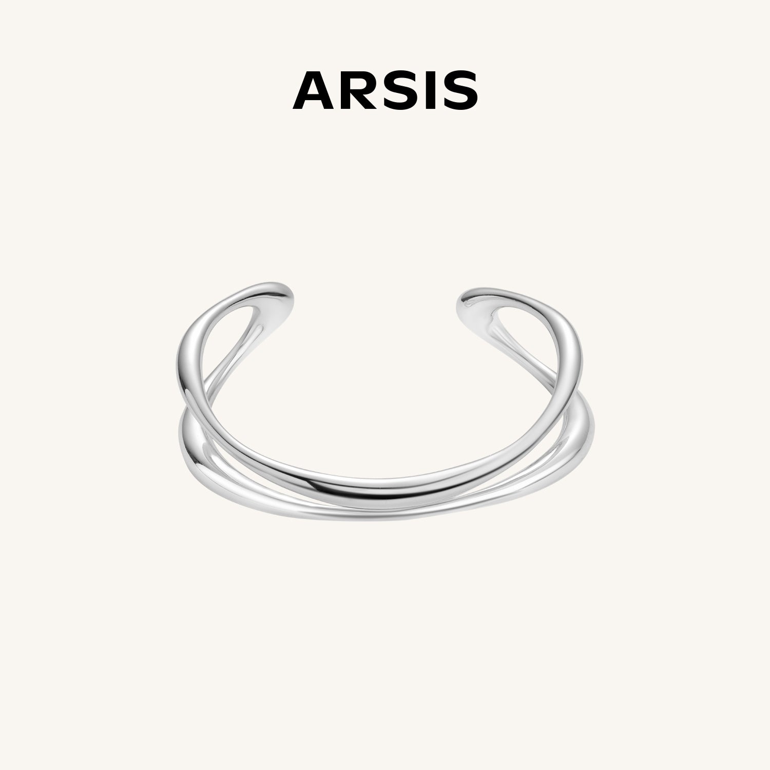 Crafted Double-Layer Cuff Bracelet