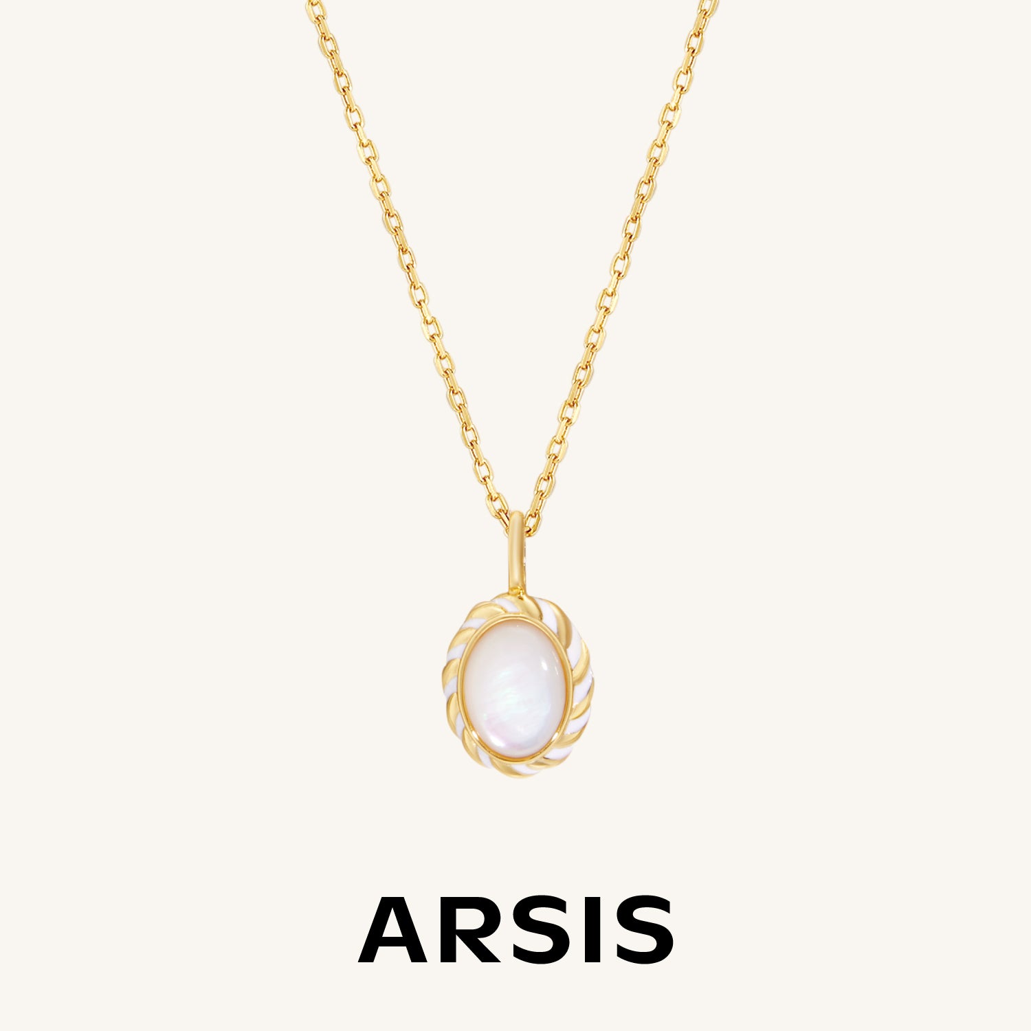 Moonlight Mother of Pearl Pendant Necklace