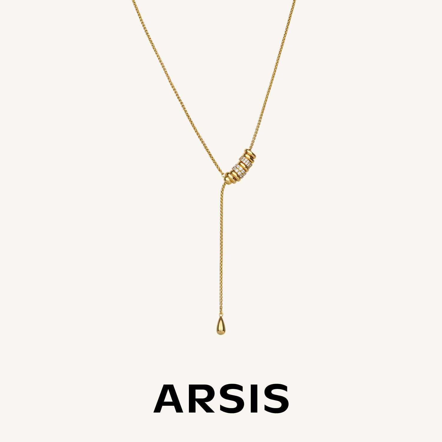 Lucia Slider Lariat Necklace