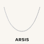 Crafted CZ Bobble Tennis Necklace