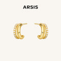 Lucia Pavé Duet Huggie Earrings