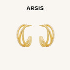 Lucia Swirl Statement Hoop Earrings