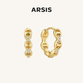 Signature Chain Link Small Hoop Earrings