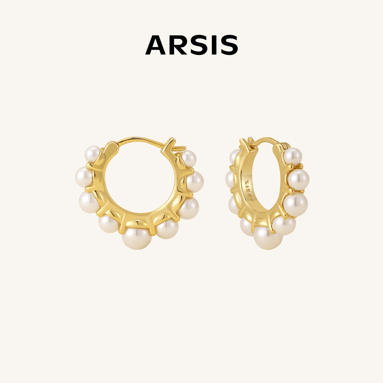 Innocence Age Shell Pearl Hoop Earrings