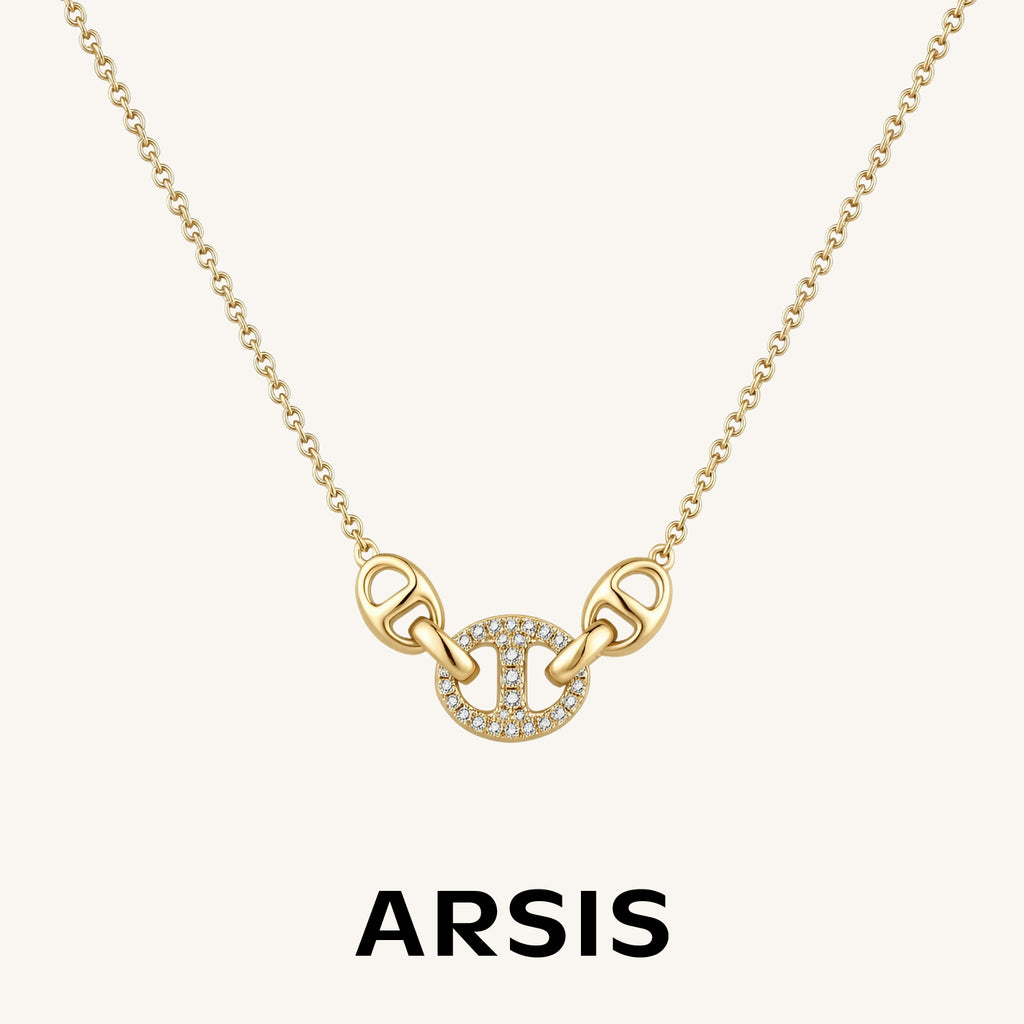 Signature Triple Interlock Necklace