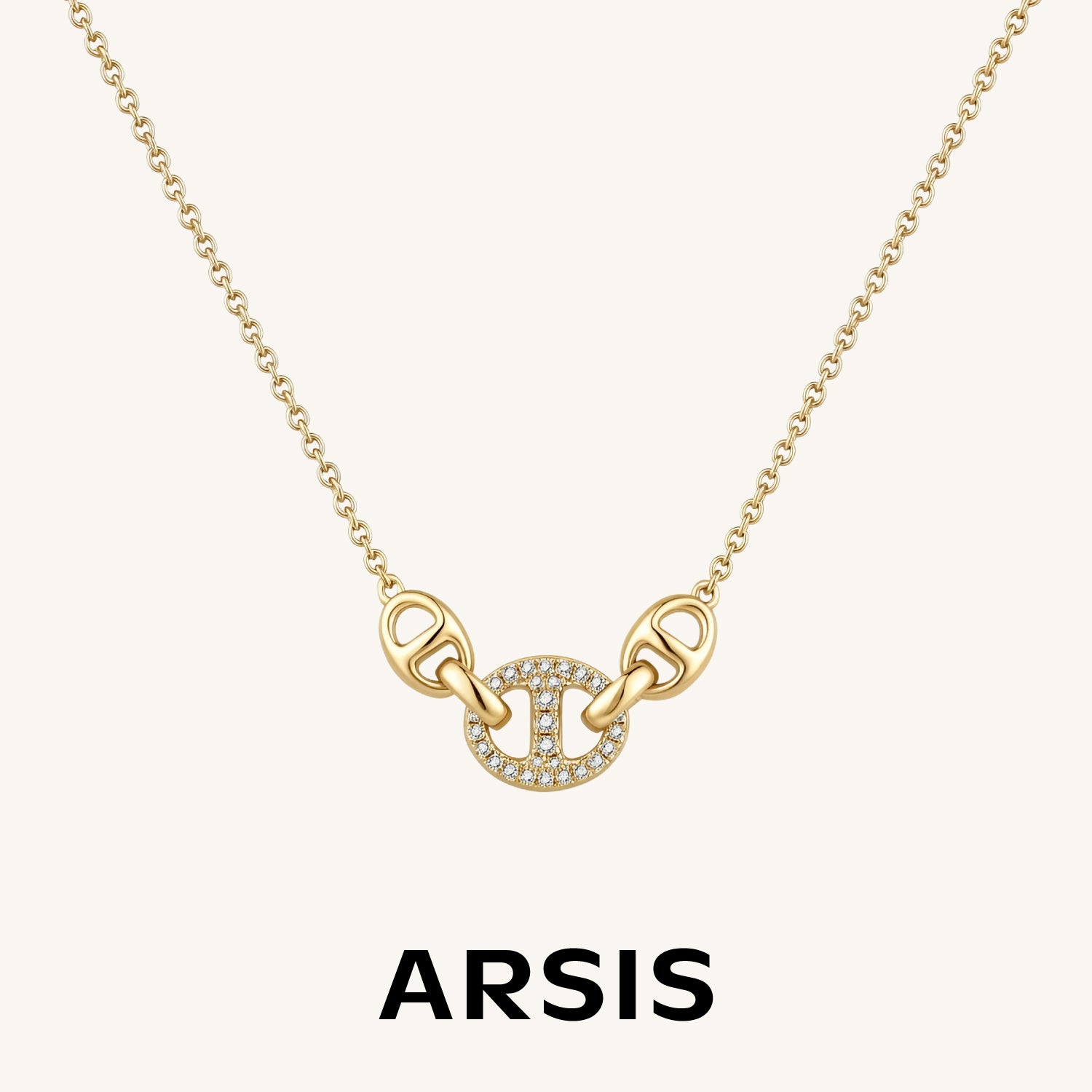 Signature Triple Interlock Necklace