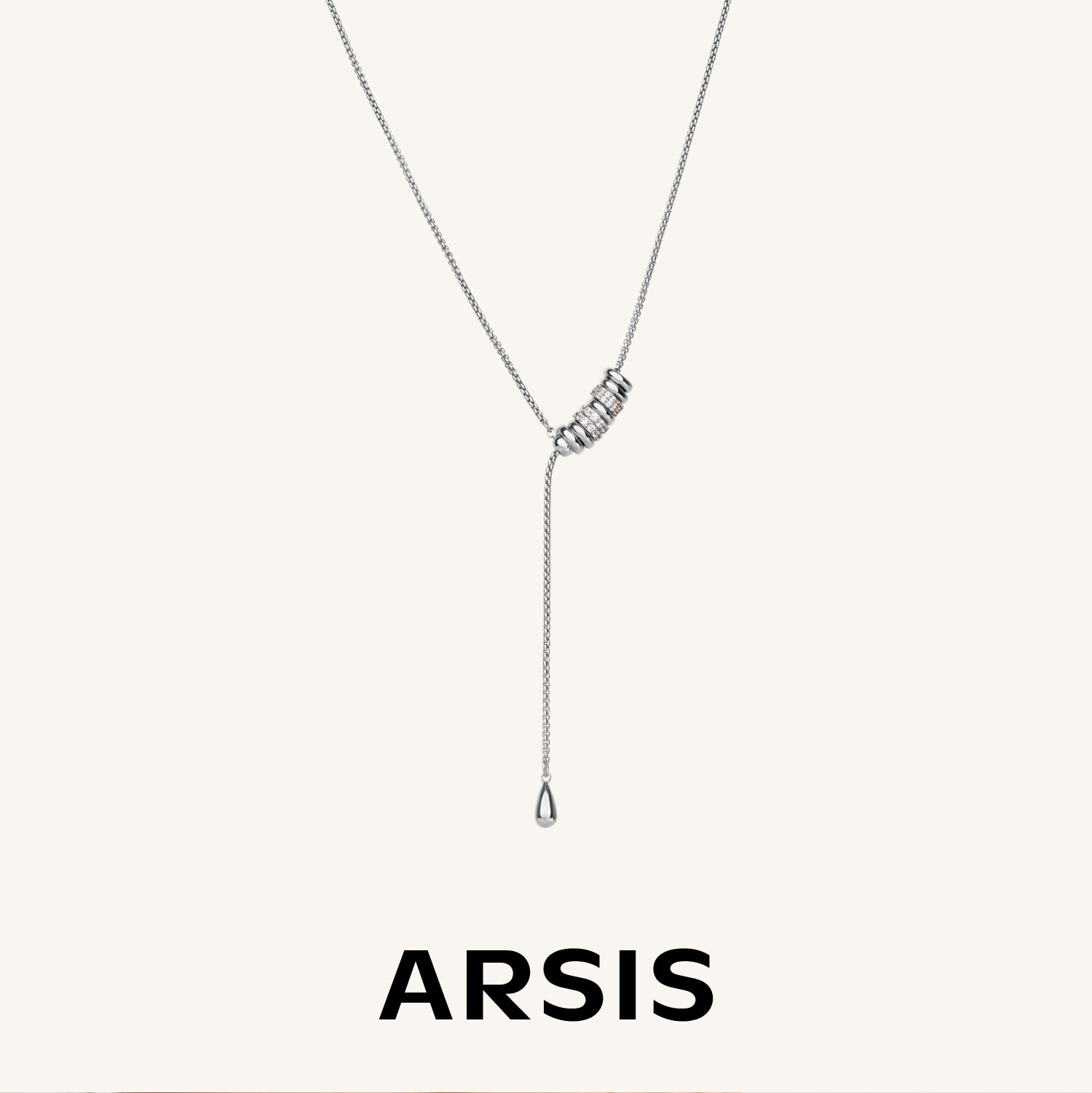 Lucia Slider Lariat Necklace