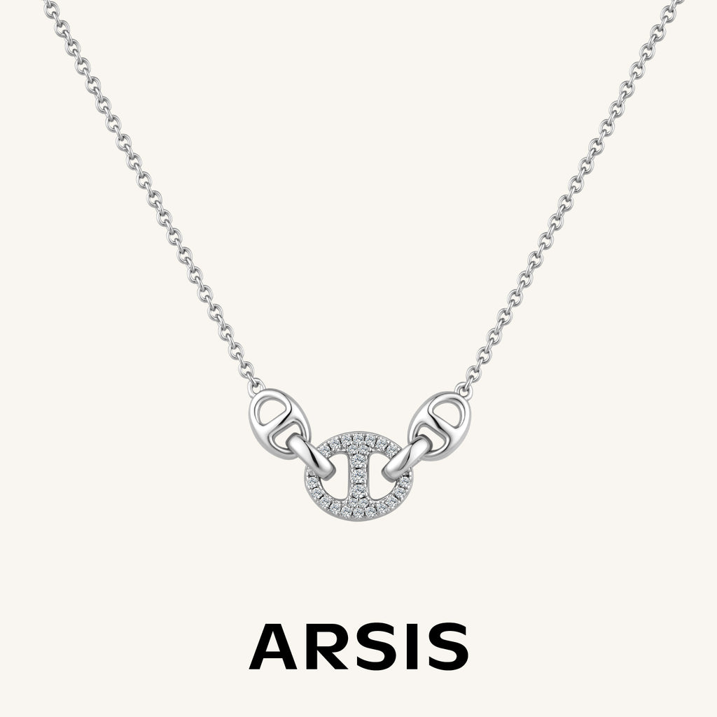 Signature Triple Interlock Necklace