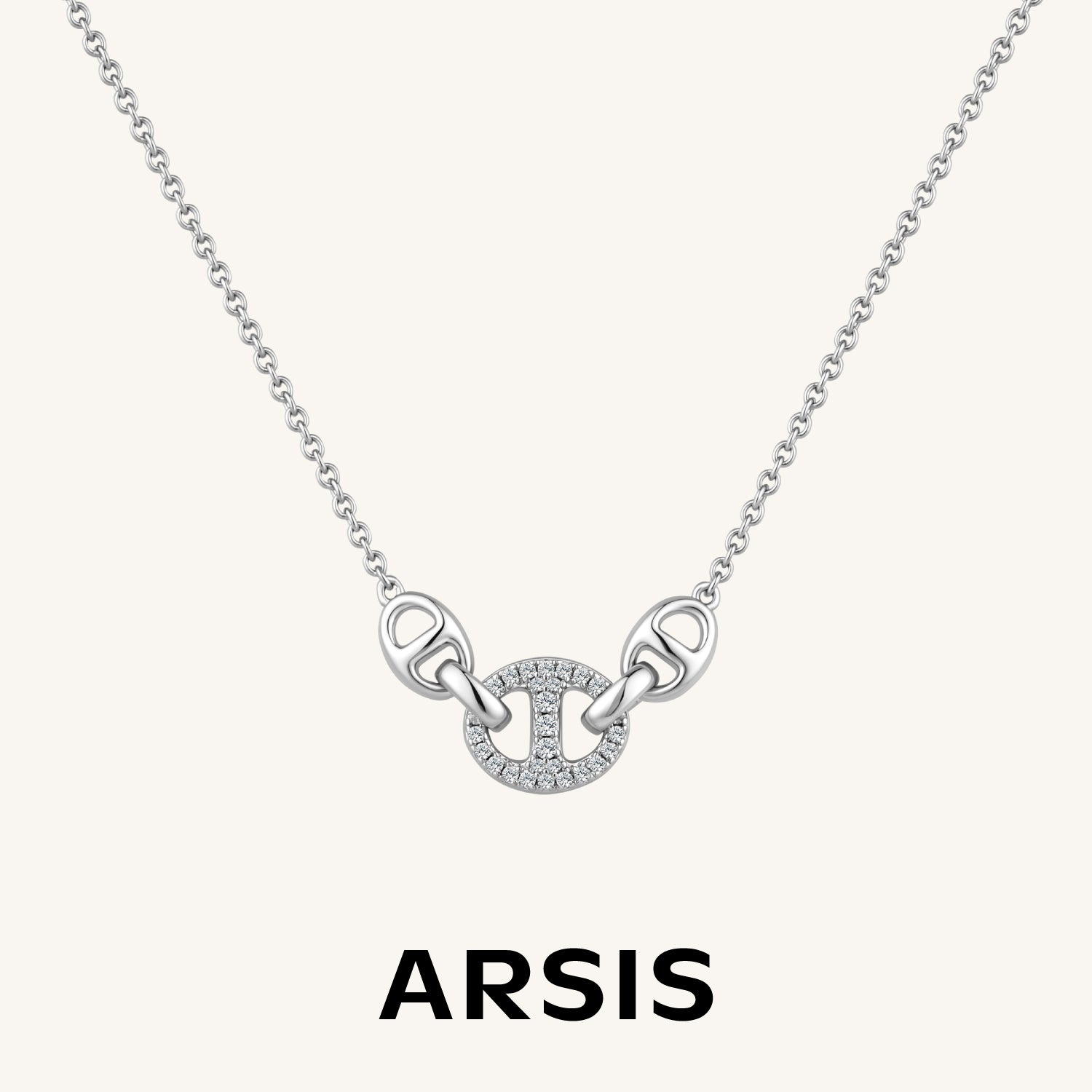 Signature Triple Interlock Necklace