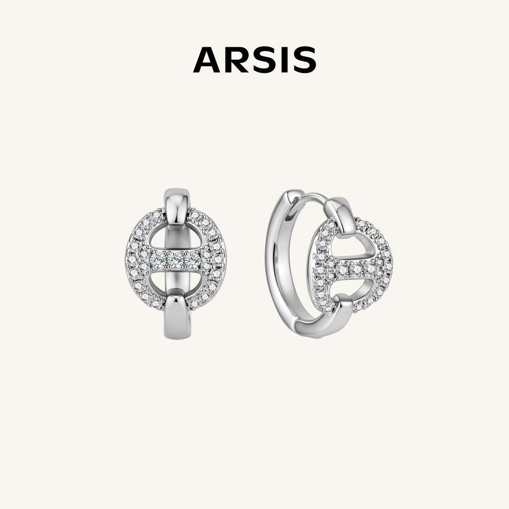 Mix & Match Signature Pavé Huggie Earrings