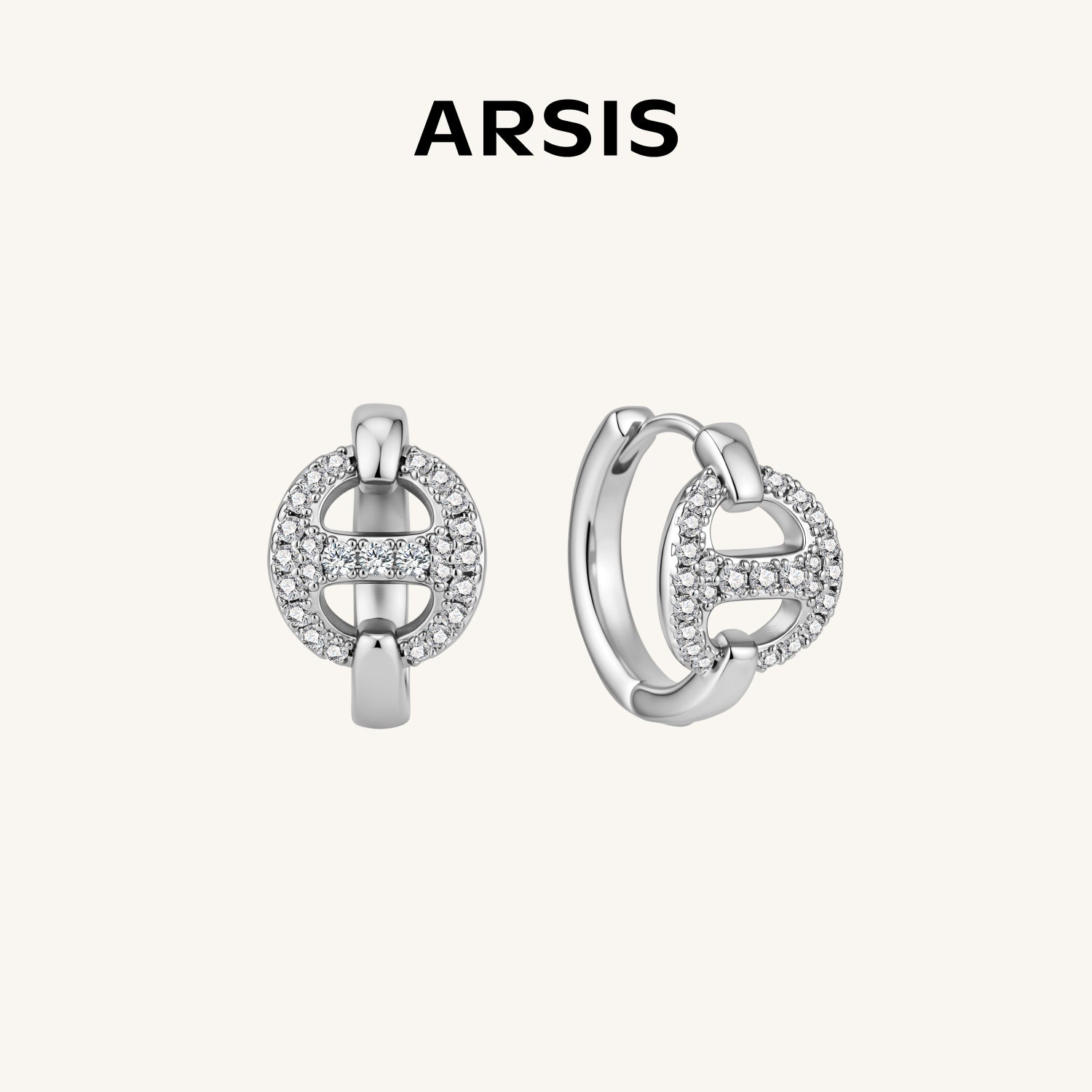 Mix & Match Signature Pavé Huggie Earrings