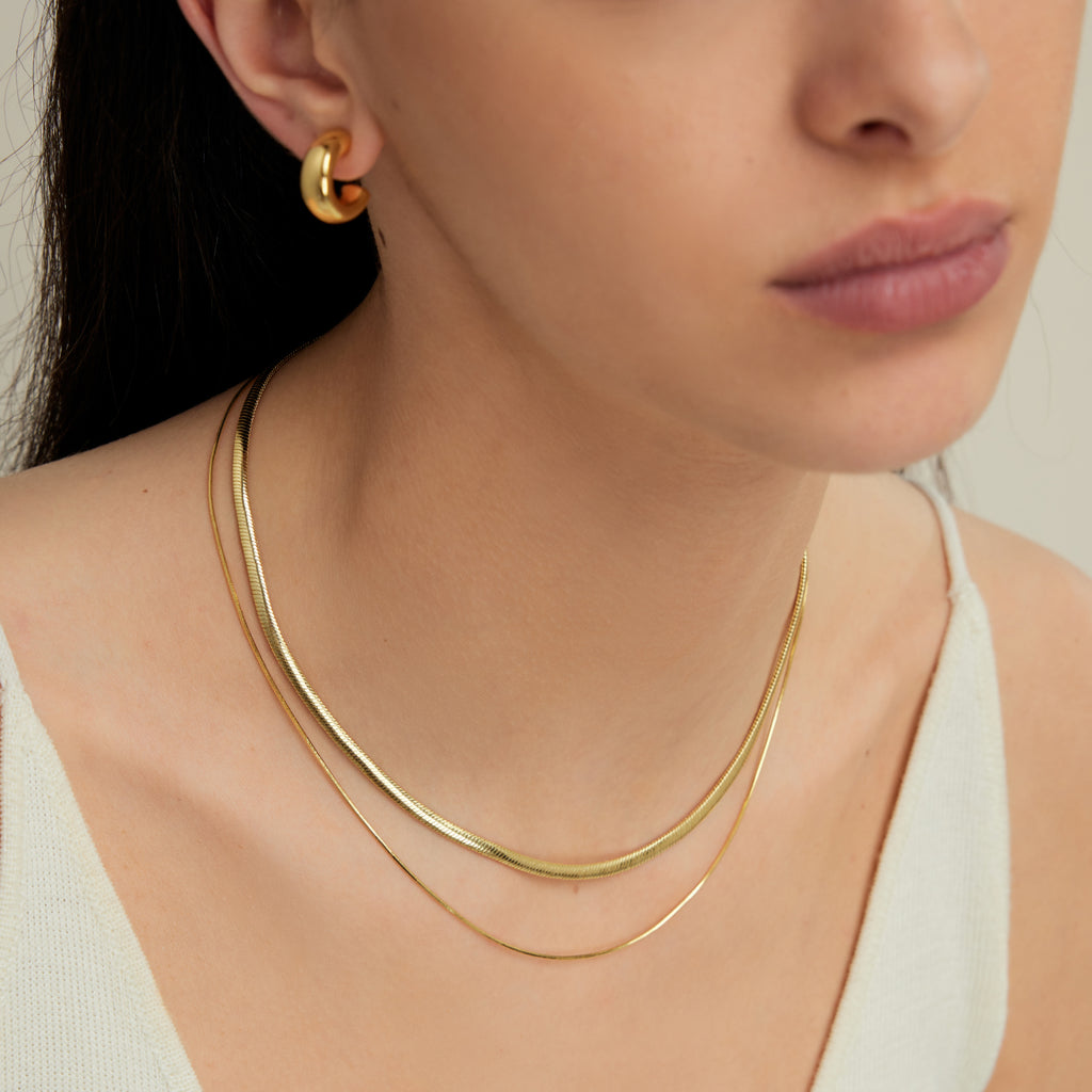 Mix & Match Snake Chain Twin Necklace