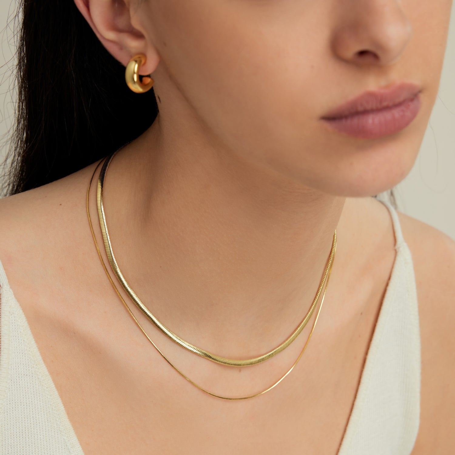Mix & Match Snake Chain Twin Necklace