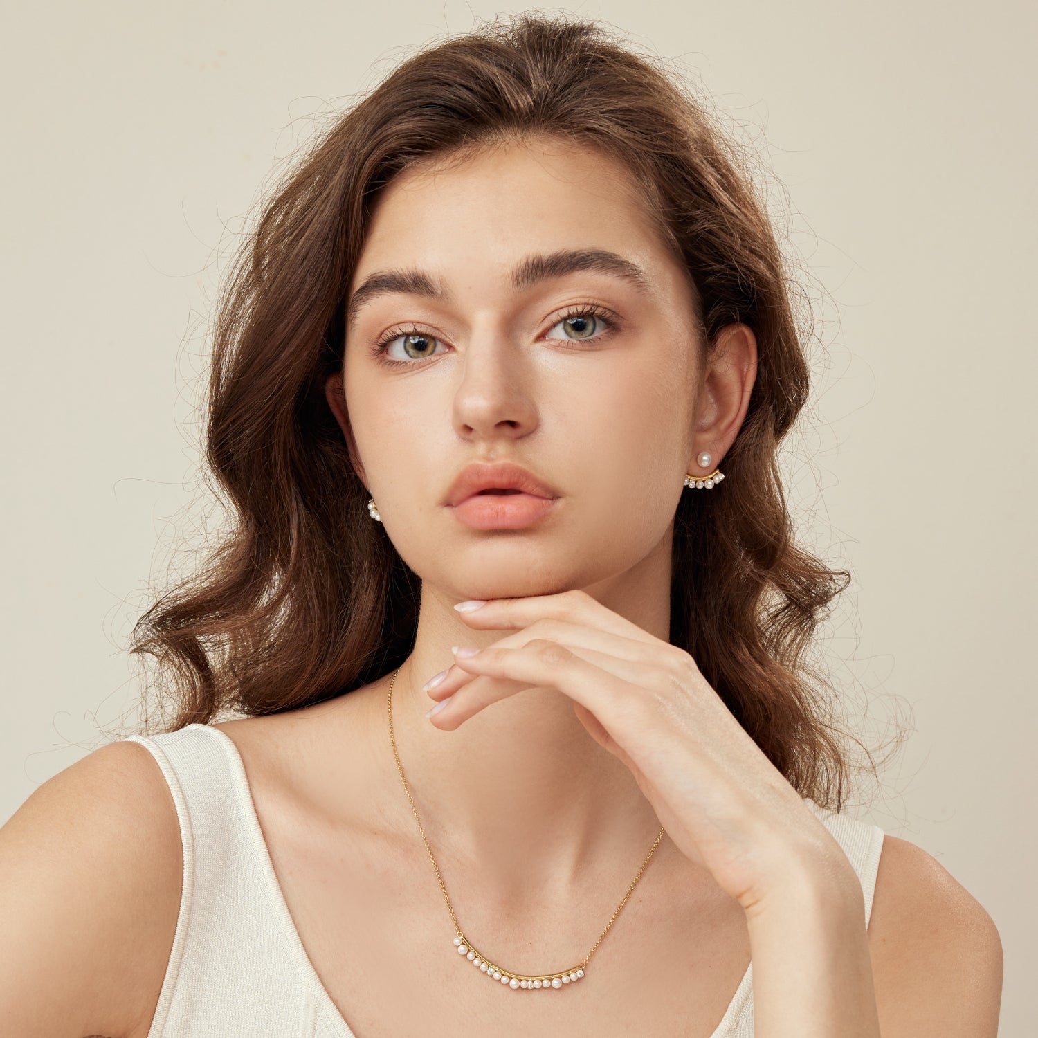 Innocence Age Pearl Smile Two-Way Earrings