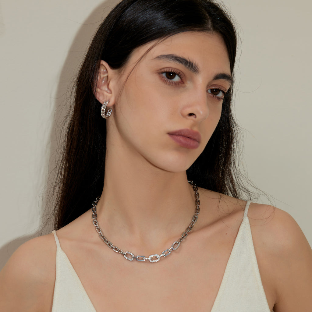 Mix & Match Cubic Zirconia Cuban Necklace
