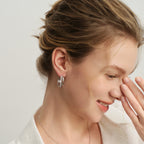 Lucia Swirl Statement Hoop Earrings