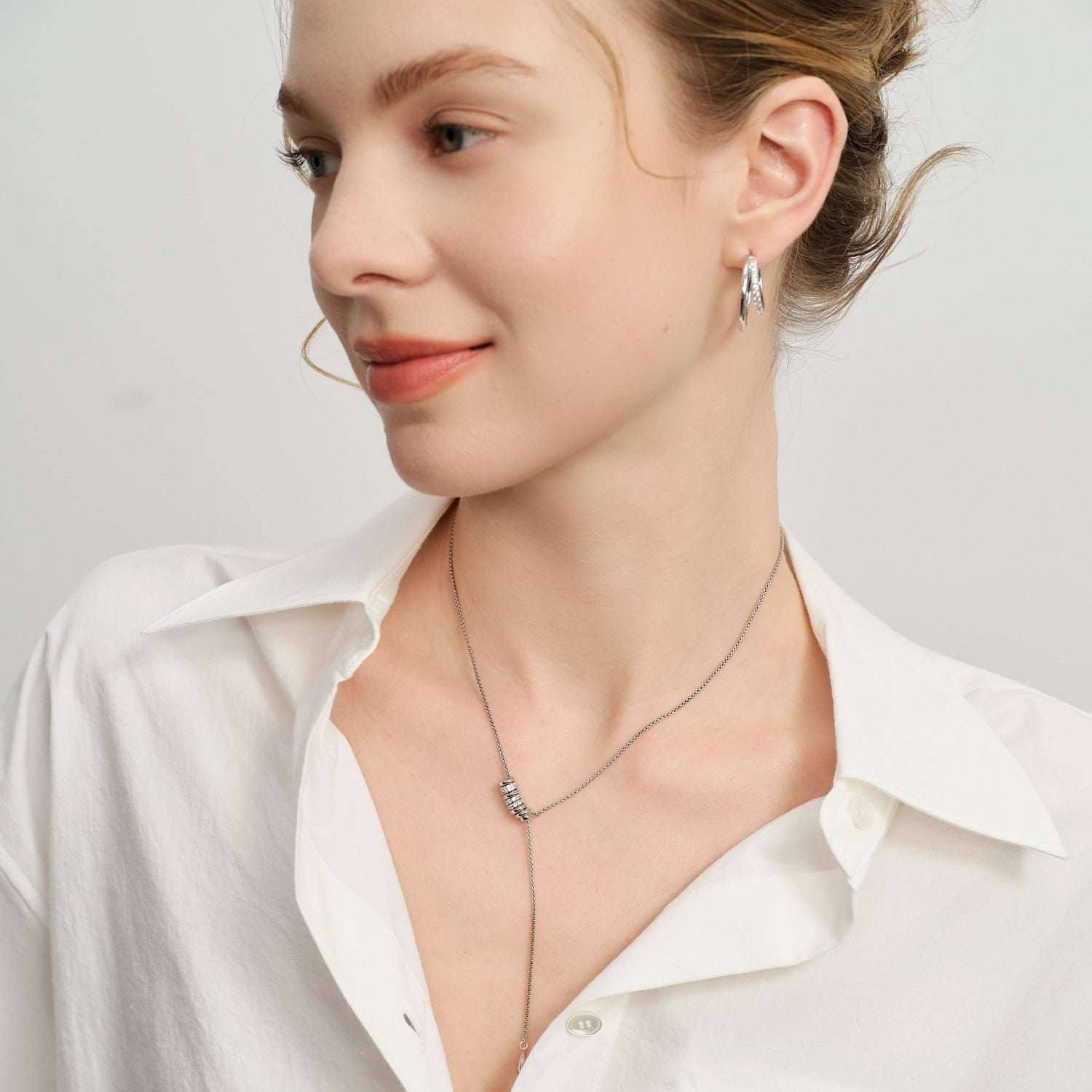 Lucia Slider Lariat Necklace