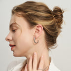 Lucia Swirl Statement Hoop Earrings