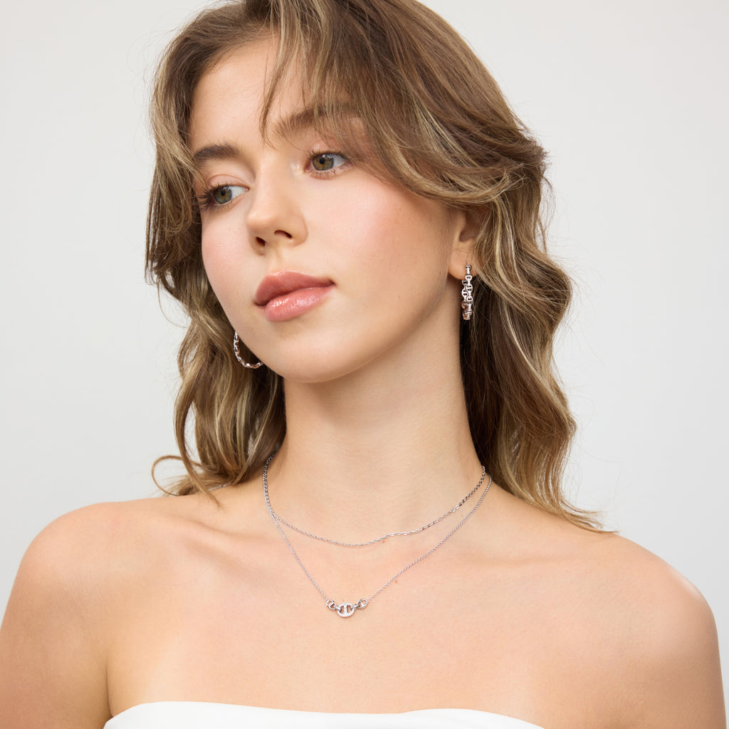 Signature Triple Interlock Necklace
