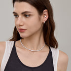Crafted CZ Bobble Tennis Necklace