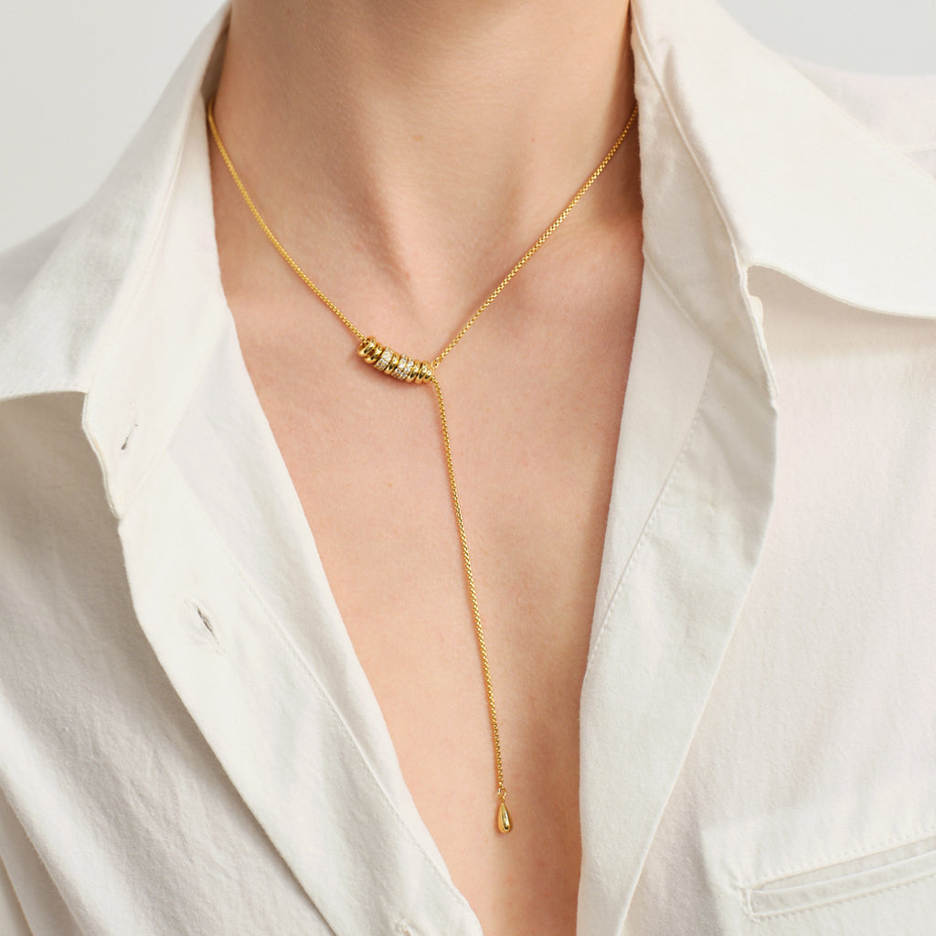 Lucia Slider Lariat Necklace