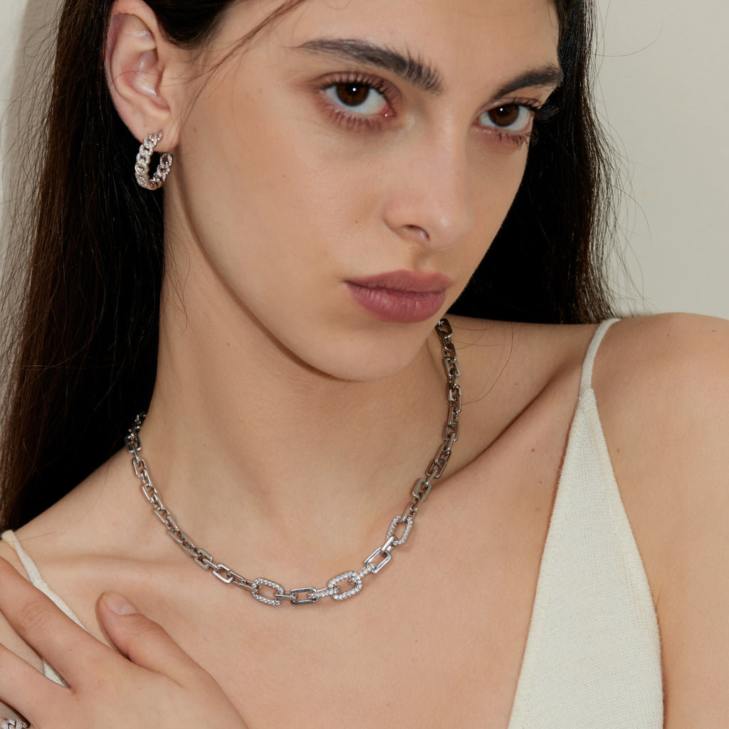 Mix & Match Cubic Zirconia Cuban Necklace