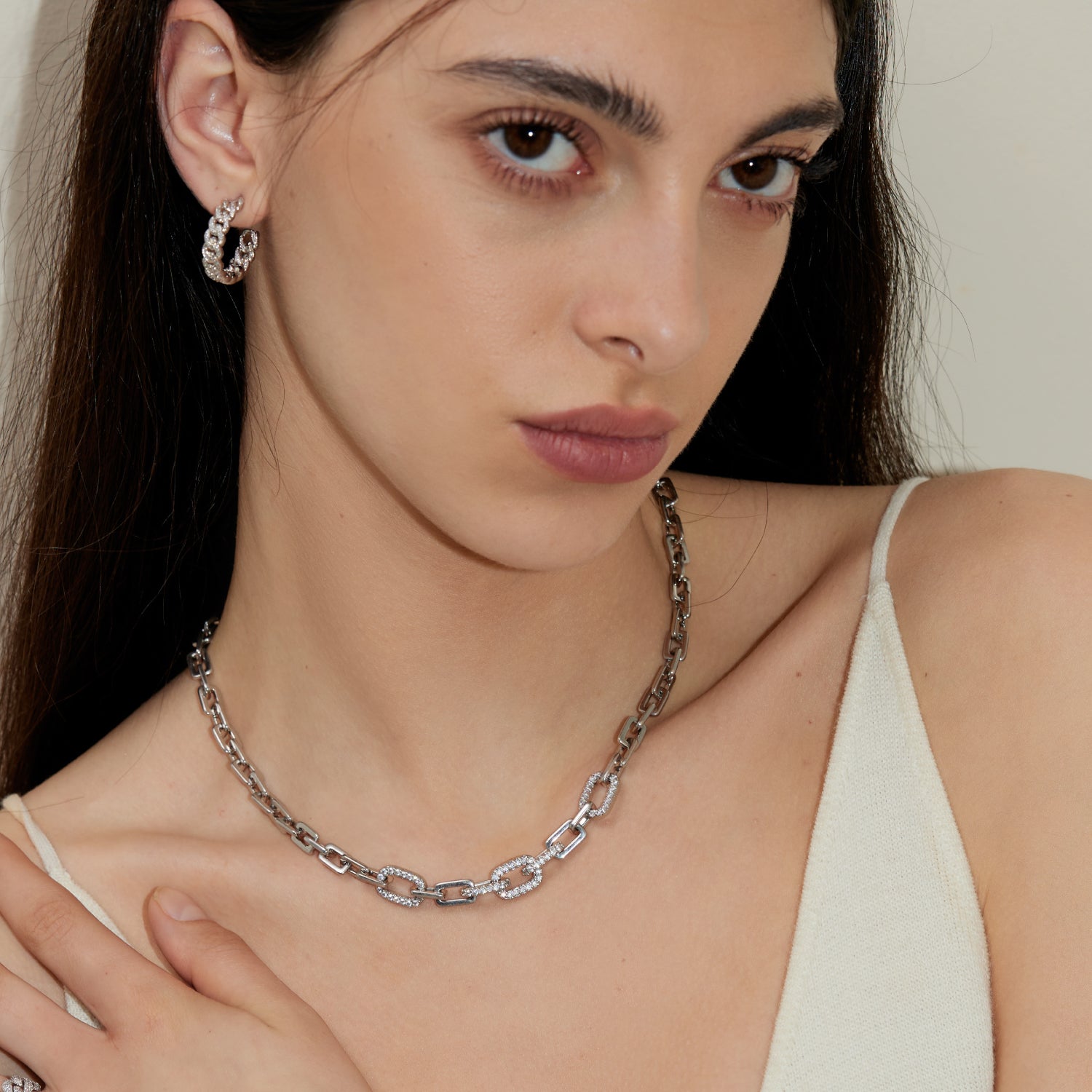 Mix & Match Cubic Zirconia Cuban Necklace
