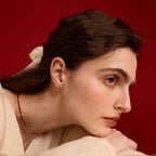 Felice Red Bean Stud Earrings
