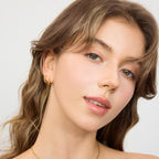 Signature Chain Link Small Hoop Earrings
