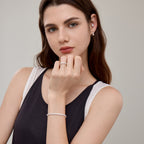 Crafted CZ Bobble Tennis Bracelet