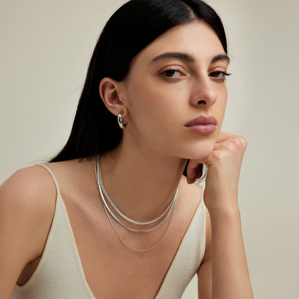 Mix & Match Snake Chain Twin Necklace