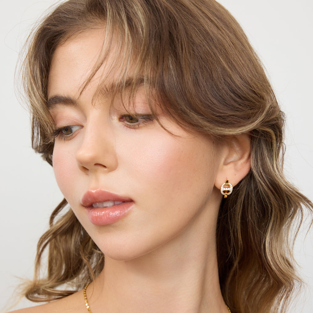 Mix & Match Signature Pavé Huggie Earrings