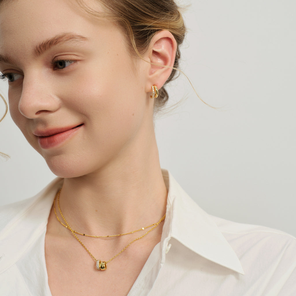 Lucia Double Chain Necklace