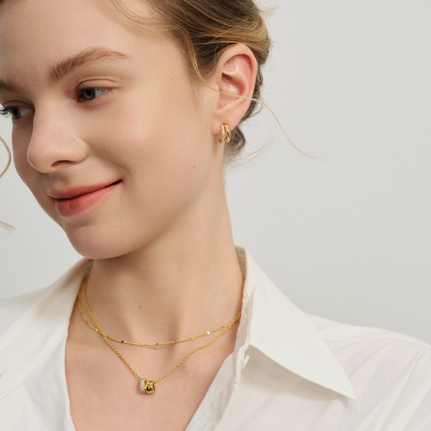 Lucia Double Chain Necklace