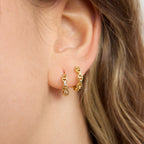 Signature Chain Link Small Hoop Earrings