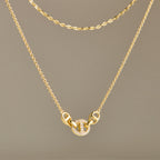 Signature Triple Interlock Necklace