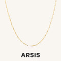 Wave Thin Chain Link Necklace
