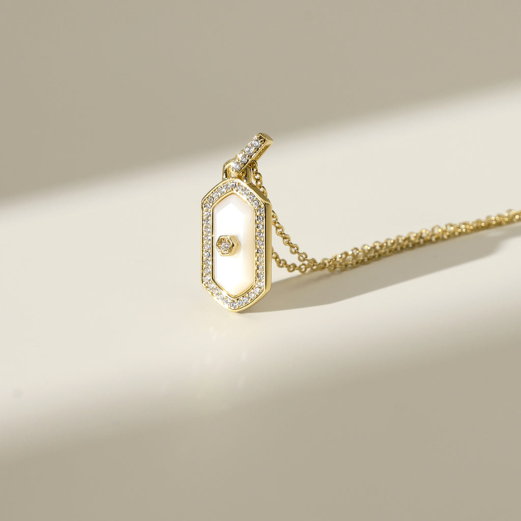 Innocence Age Shield Pendant Necklace