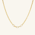Pavé Paperclip Chain Necklace