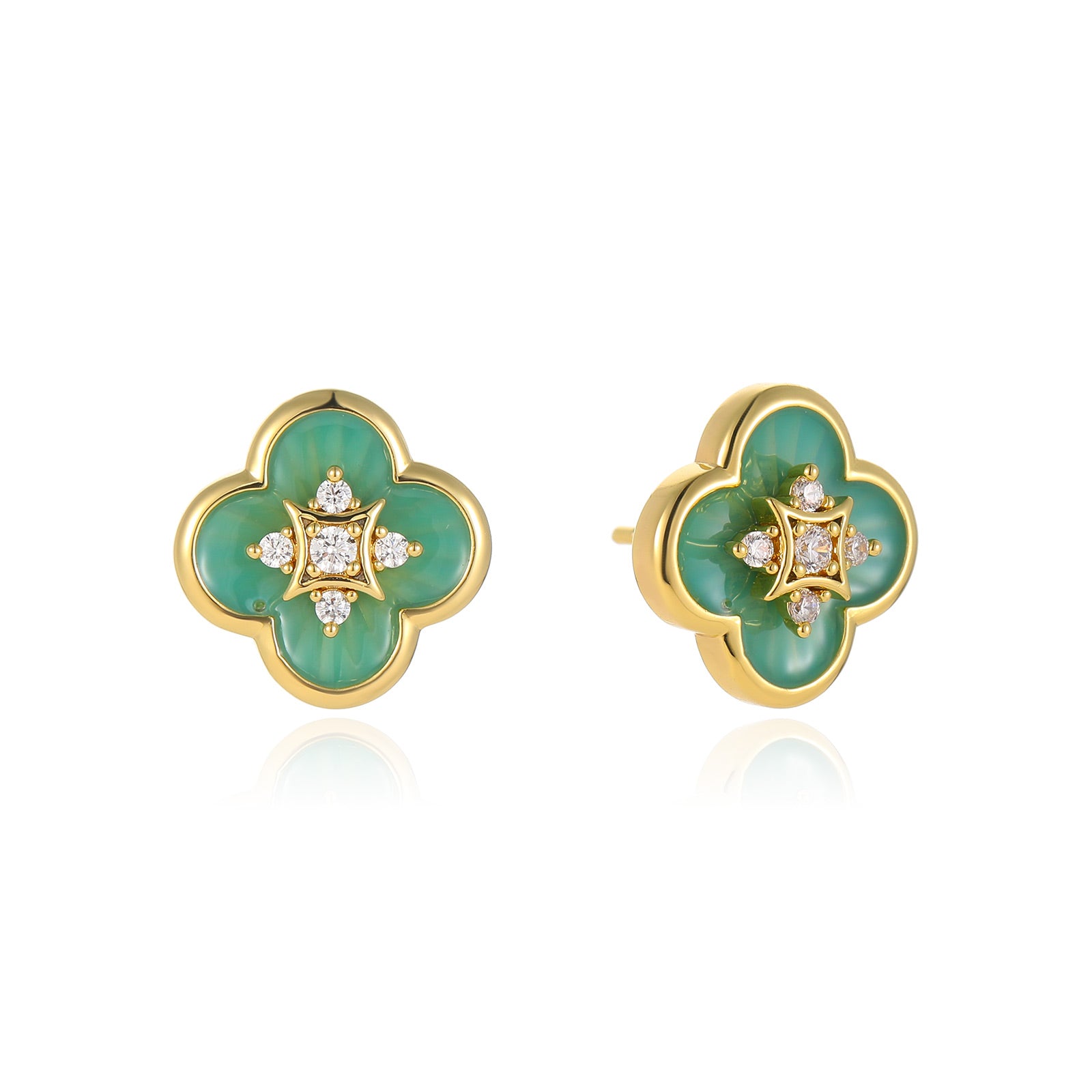 Secret Garden Clover Stud Earrings