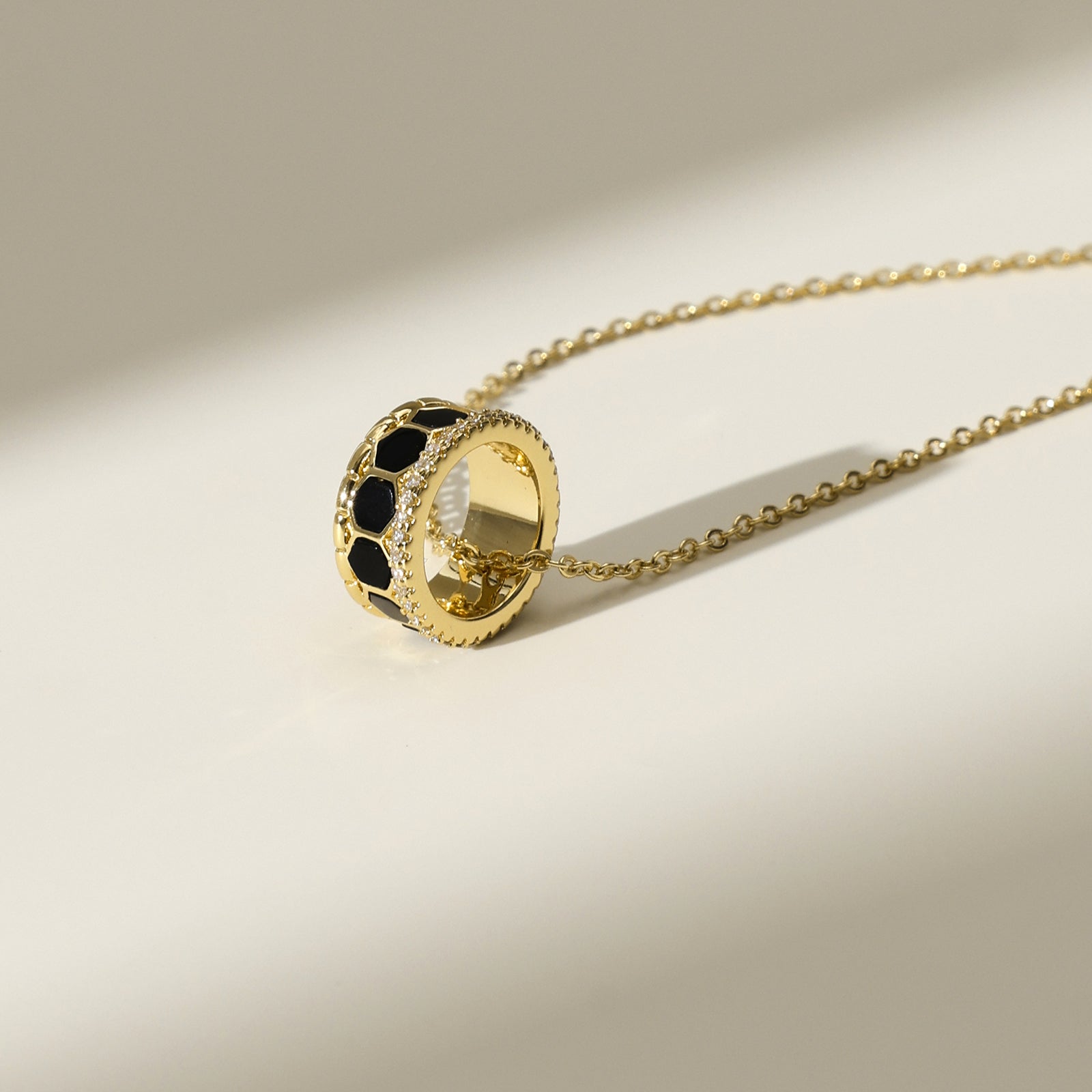 Innocence Age Hexagon Pendant Necklace