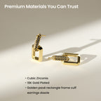 Mix & Match CZ Rectangular Earrings