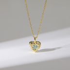 Innocence Age CZ Heart Pendant Necklace