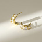 Innocence Age Hexagon Hoop Earrings
