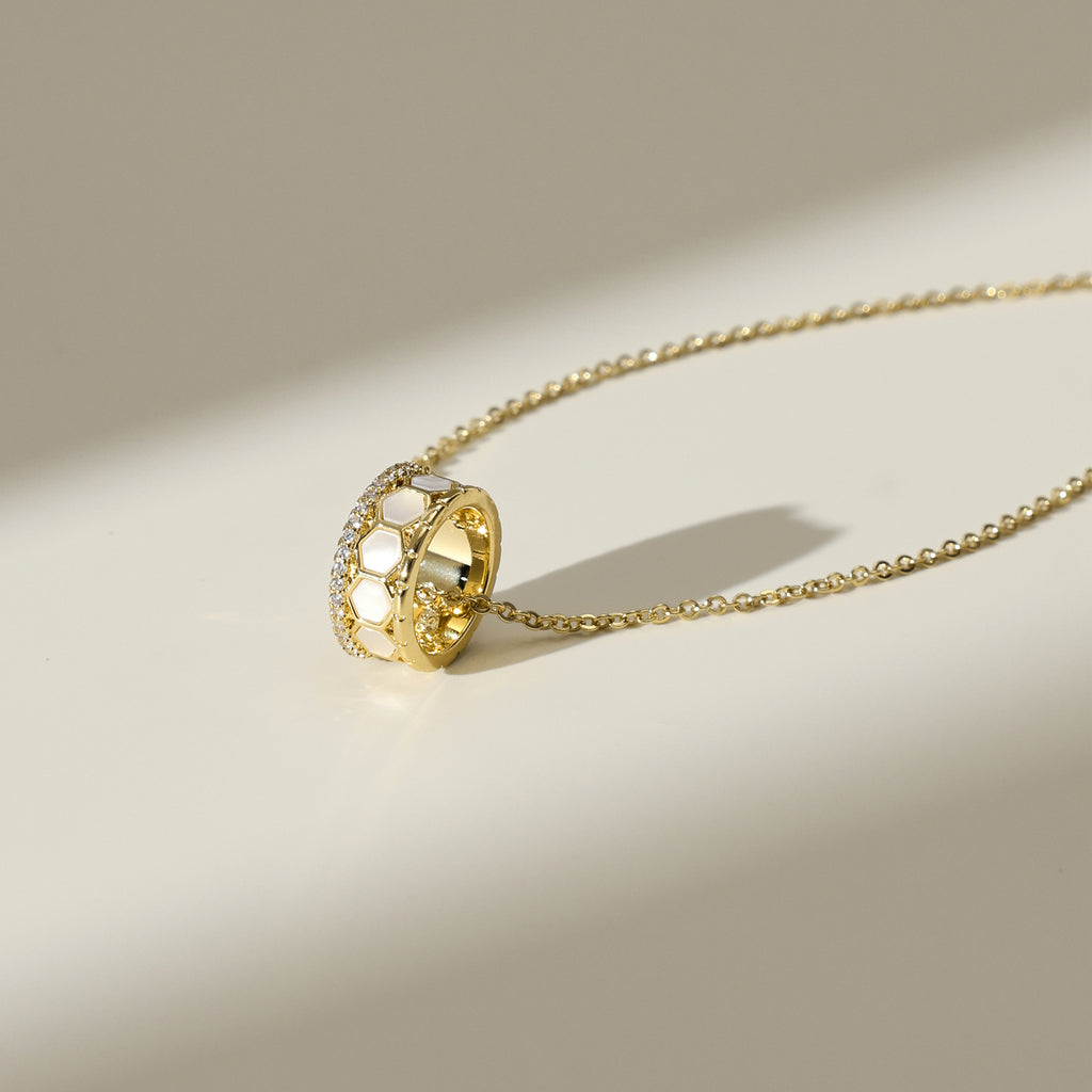 Innocence Age Hexagon Pendant Necklace