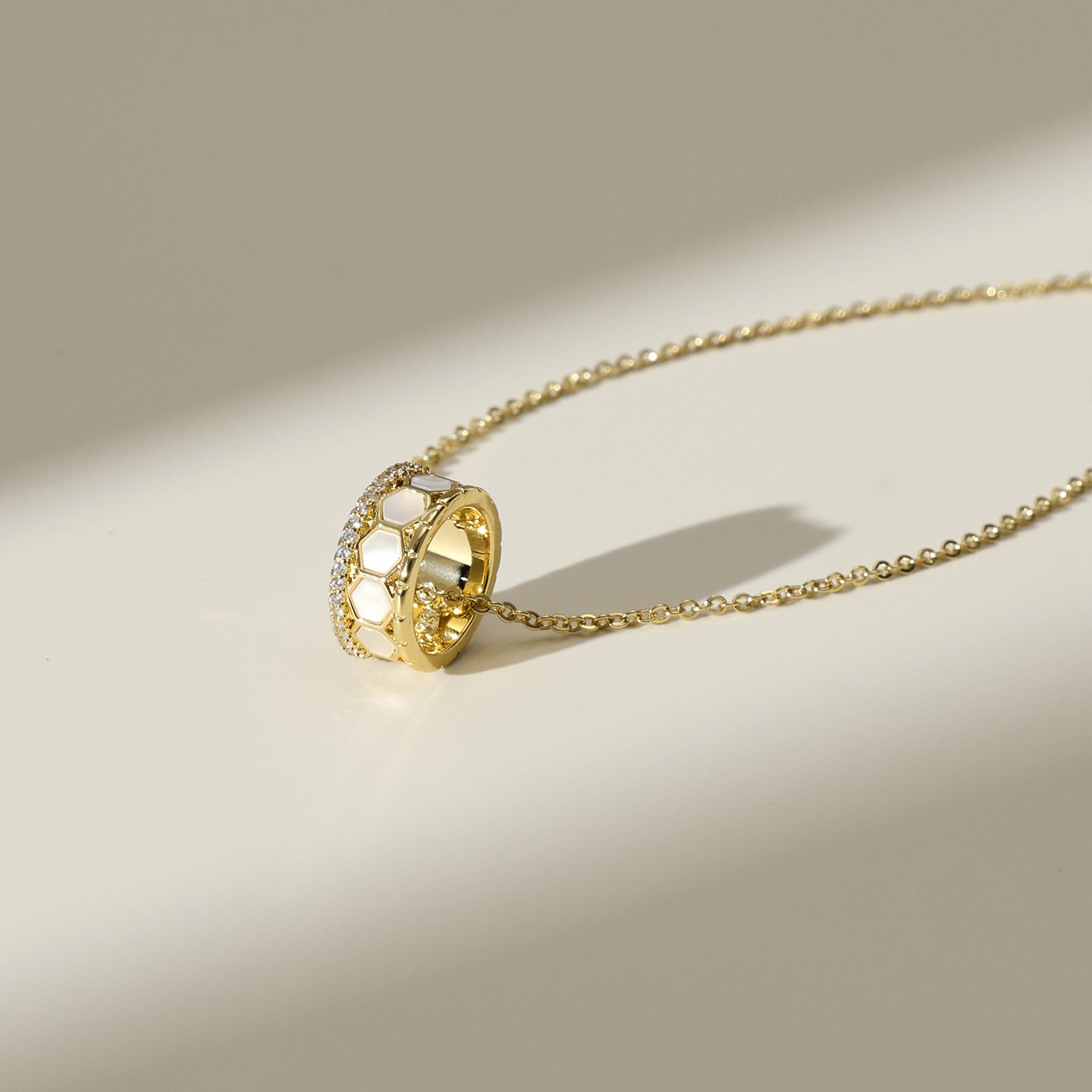 Innocence Age Hexagon Pendant Necklace