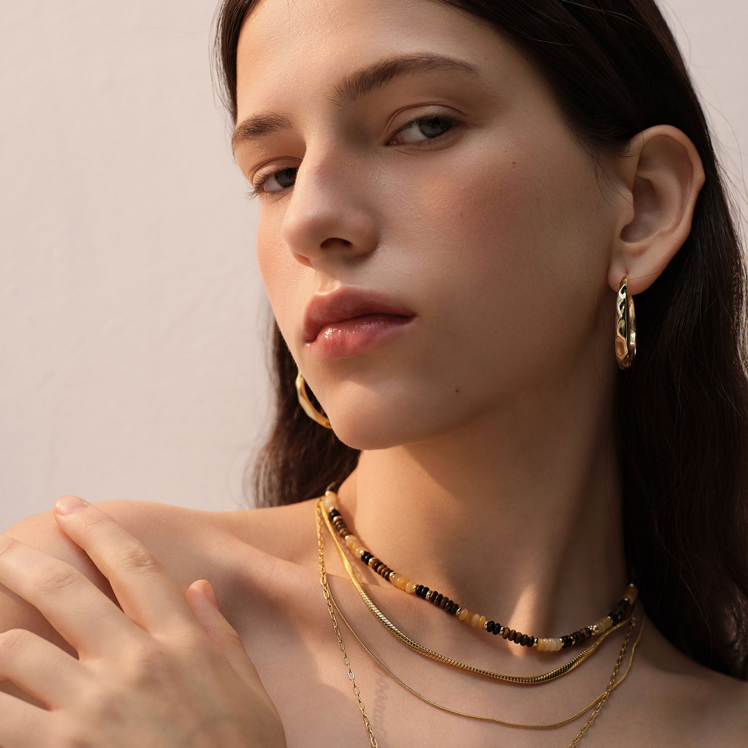 Mix & Match Textured Large Hoops