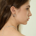 Mix & Match Double-Row Snake Chain Hoop Earrings