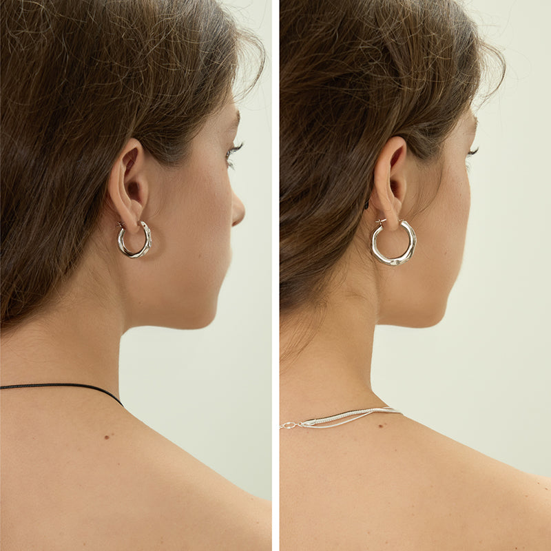 Mix & Match Textured Huggie Earrings